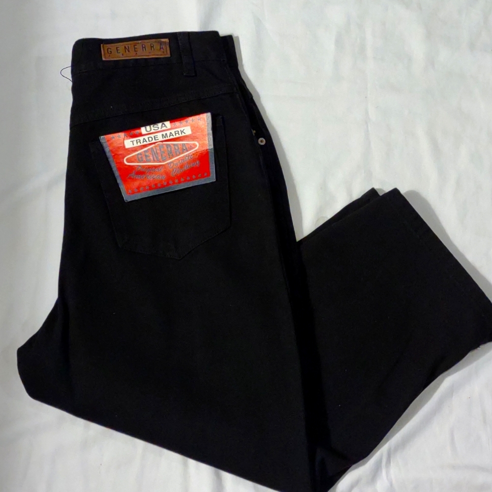 BLACK DENIM GENERRA CAPRIS
